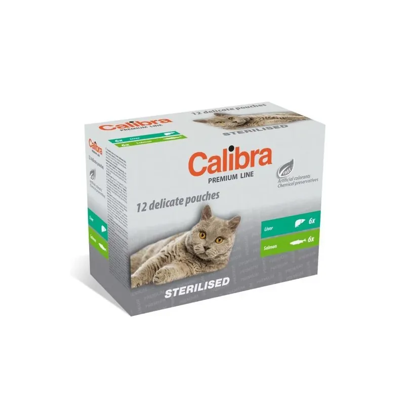Premium CALIBRA Cat Premium Sterilised Multipack 12x100g