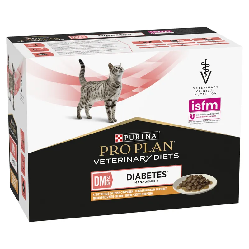 Dodaj do koszyka PURINA PRO PLAN VD DM St/Ox Diabetes Management 10x85g z kurczakiem
