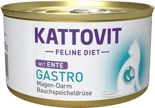 KATTOVIT Gastro kaczka 85g dla kotów cierpiących na schorzenia układu pokarmowego Bezpieczne zakupy
