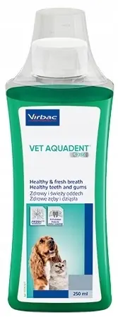 Virbac Vet Aquadent Higiena Jamy Ustnej Psów i Kotów 250 ml Promocja