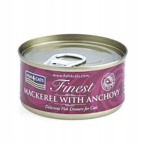 Zamów dziś Fish4Cats WET Makrela z anchois karma mokra dla kota puszka 70g