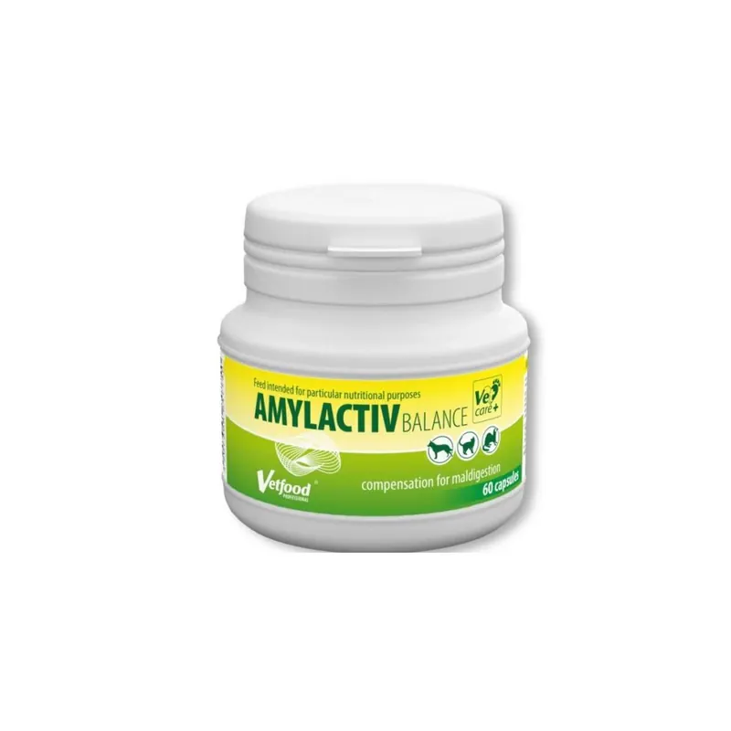 Amylactiv Balance Karma Uzupełniająca Dla Psów, Kotów, Gryzoni i Królików 60 kapsułek Nowy