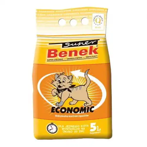 Obniżka ceny Super Benek Economic 5l - 偶wirek dla kot贸w