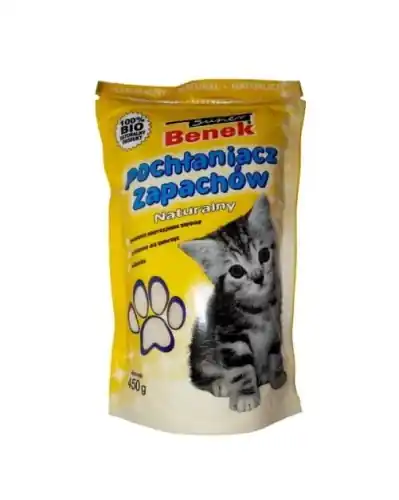 Najlepsza cena Super Benek Poch艂aniacz zapach贸w naturalny dla kota - worek 0,45kg