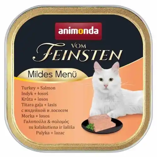 Nie przegap Animonda MILD MENU mokra karma dla kastrat贸w indyk+ 艂oso艣 dla kot贸w 100g