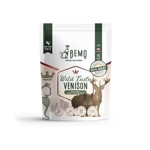 Bemo Dziczyzna Wild Taste 500g - sucha karma dla kot贸w Zniżka