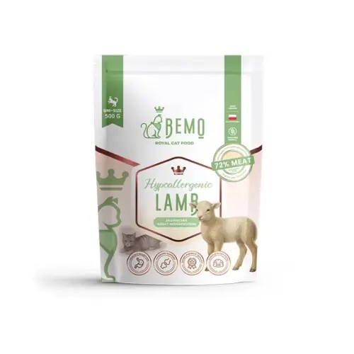 Bemo Jagni臋cina Hypoallergenic 500g - sucha karma dla kota Oferta