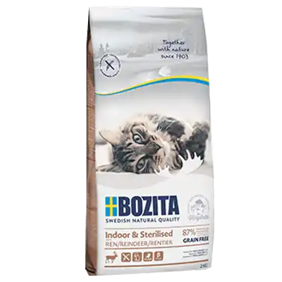 Bestseller Bozita GF Indoor&Sterilised z reniferem bez zb贸偶 400g - sucha karma dla kot贸w sterylizowanych