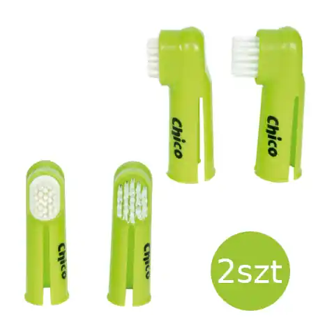 Chico Szczoteczki do z臋b贸w na palec (2szt) - akcesoria do piel臋gnacji jamy ustnej dla ps贸w i kot贸w Oferta czasowa
