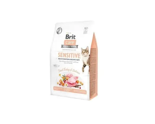 Dostępne od ręki Brit Care Sensitive 400g -sucha karma dla kot贸w