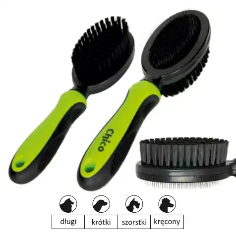 Popularny Chico Szczotka plastik 2-stronna w艂os/drut 5,5cm - akcesoria do piel臋gnacji sier艣ci dla ps贸w i kot贸w