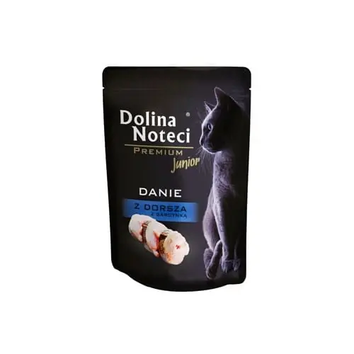 Dolina Noteci Junior Dorsz saszetka 85g - mokra karma dla koci膮t Ograniczona ilość