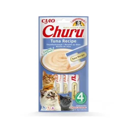 Inaba Churu Pur茅es Cat tu艅czyk 4x14g Bezpieczna płatność