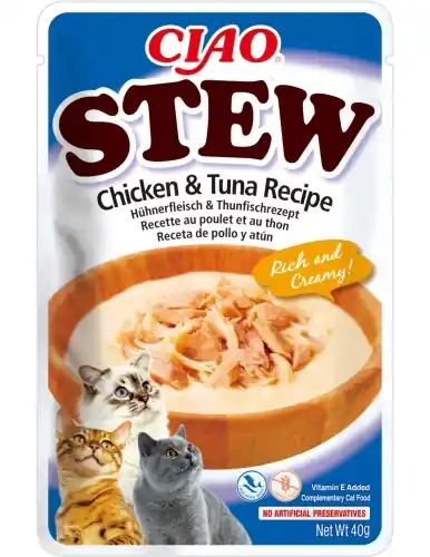 Sprawdź teraz Inaba Ciao Cat Stew kurczak tu艅czyk 40g
