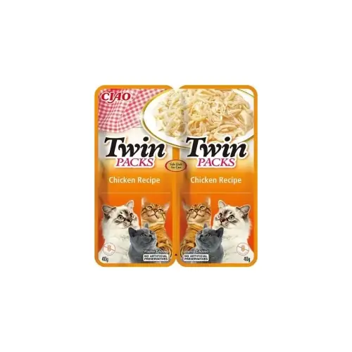 Nowy Inaba Ciao Cat Twin Packs kurczak 2x40g