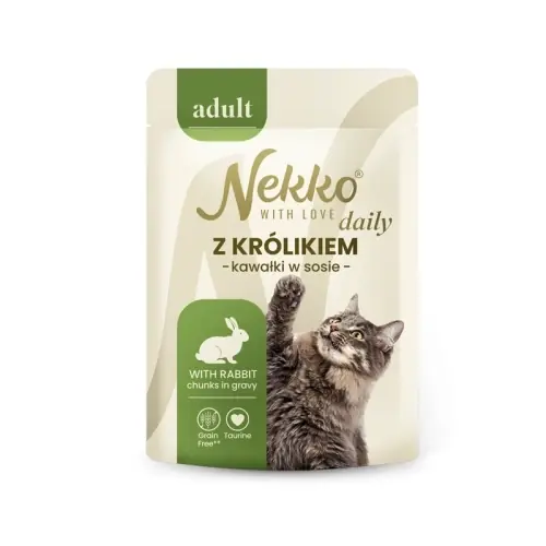 Oferta czasowa Nekko Daily kr贸lik - saszetka w sosie 85g