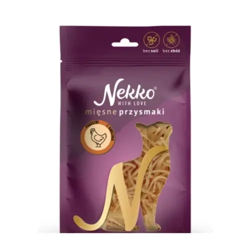 Nekko Przysmak Kot paseczki z kurczaka 50g Bezpieczna płatność