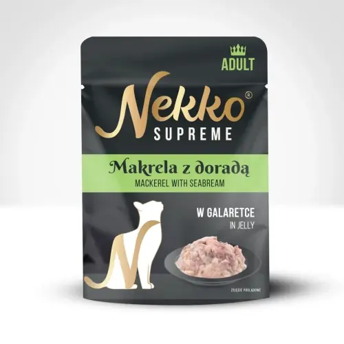 Nekko Supreme saszetka galaretka kot makrela dorada 70g Szybka dostawa