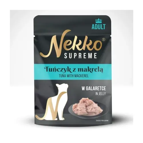 Super okazja Nekko Supreme saszetka galaretka kot tu艅czyk makrela 70g