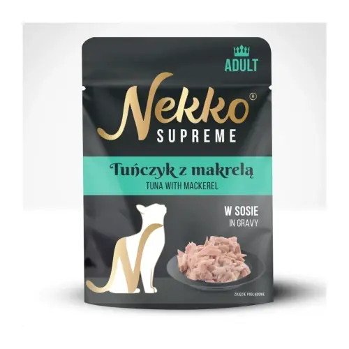 Nekko Supreme saszetka sos kot tu艅czyk makrela 70g Zniżka