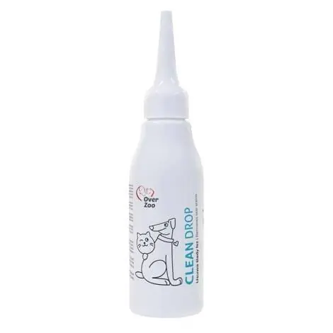 Over Zoo CLEAN DROP krople usuwaj膮ce 艣lady 艂ez 60ml dla ps贸w i kot贸w Zniżka