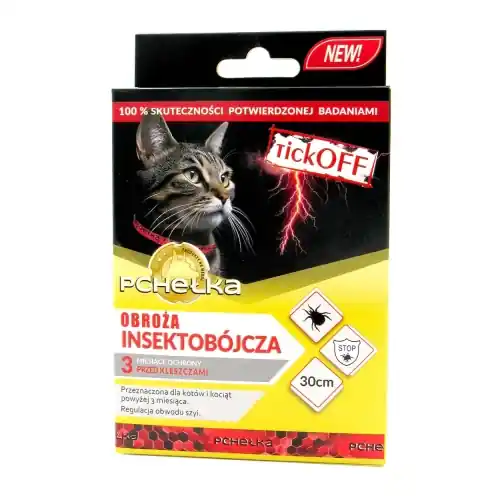 Pche艂ka Obro偶a Insektob贸jcza dla kota 30cm - preparaty na pch艂y i kleszcze Niska cena