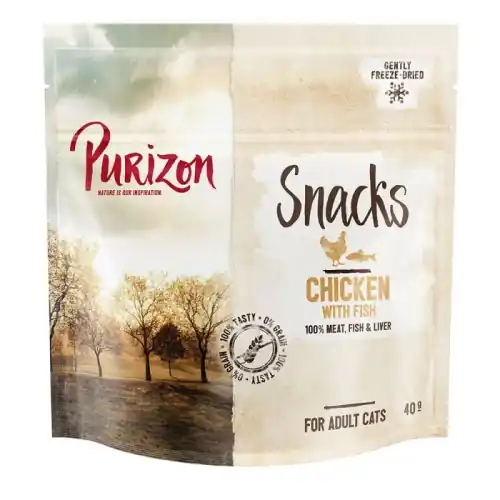 Bezpieczna płatność Purizon Snack (kurczak i ryba) 40g - przysmaki dla kot贸w