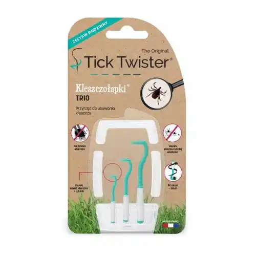 Ostatnie sztuki Tick Twister庐 TRIO do usuwania kleszczy - kleszczo艂apki庐 dla zwierz膮t i ludzi