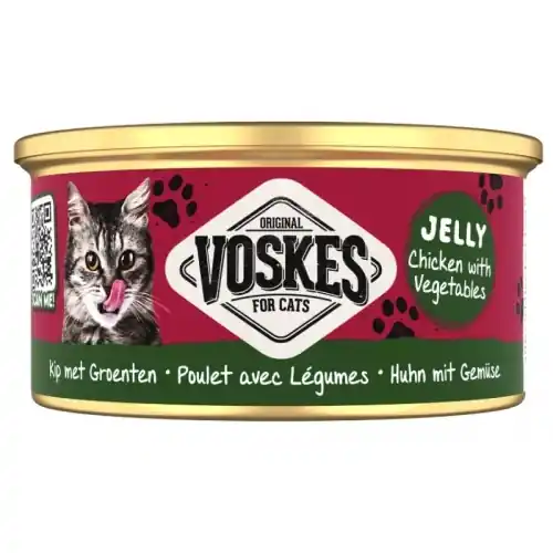 Hit sprzedaży Voskes puszka kurczak z warzywami 85g
