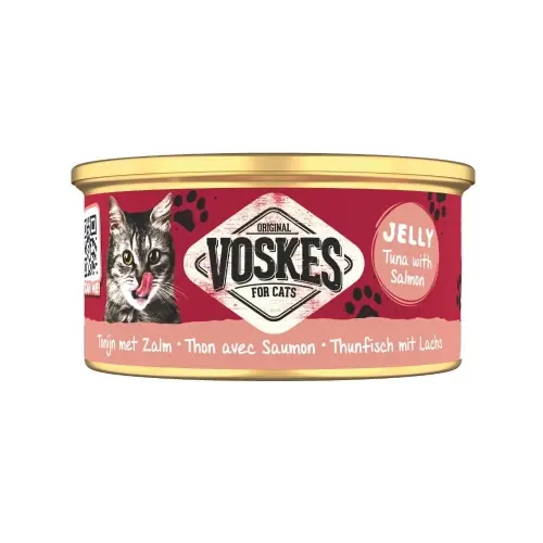 Bestseller Voskes puszka tu艅czyk 艂oso艣 puszka 85g - mokra karma dla kot贸w