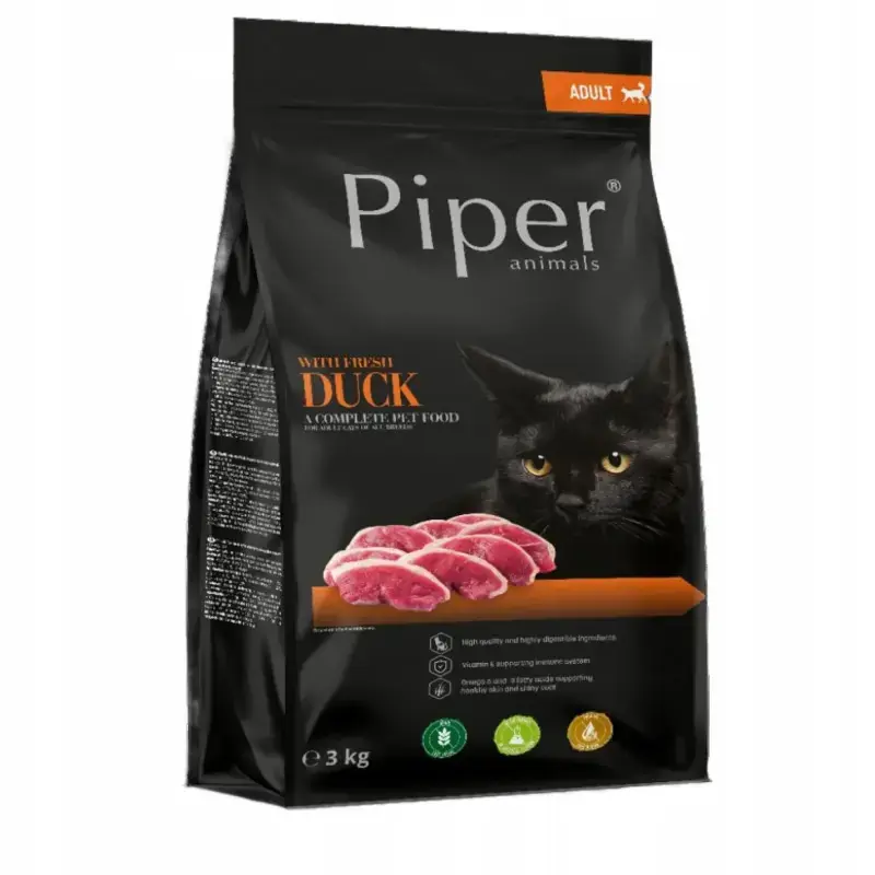 Ekspresowa dostawa Dolina Noteci Piper Animals sucha karma dla kota ze świeżą kaczką