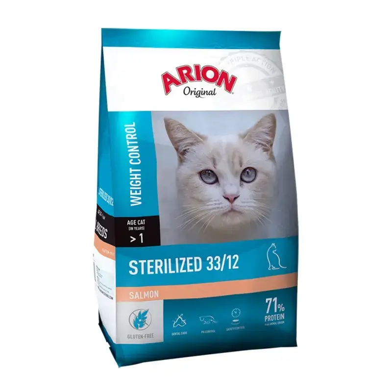 Arion Original Cat Sterilized 33/12 Salmon sucha karma dla kota sterylizowanego z łososiem Zamów teraz