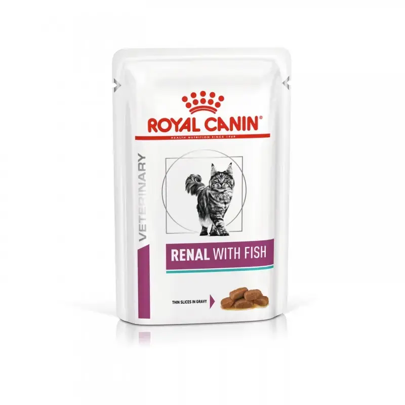Bezpieczna płatność Royal Canin Cat Renal With Fish mokra karma dla kota z rybą