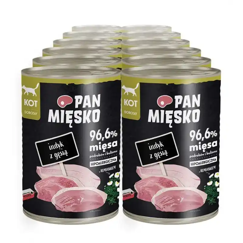 Pan Mięsko indyk z gęsią mokra karma dla kota Zamów teraz
