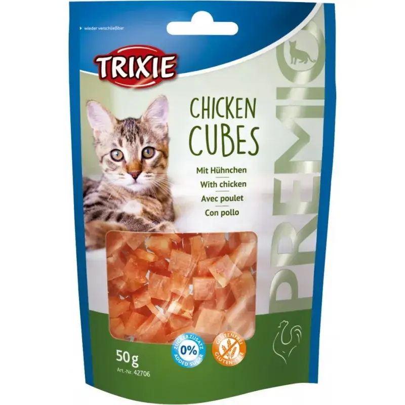 Trixie - Przysmak dla kota PREMIO Chicken Cubes snacki z kurczaka 50g Okazja