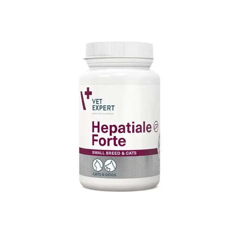 VetExpert HEPATIALE FORTE SMALL BREED & CATS - 40 Kaps. preparat wspomagający funkcje wątroby dla psów małych ras i kotów Tylko dziś