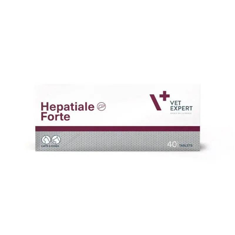 VetExpert HEPATIALE FORTE - 40 tabl. preparat wspomagający funkcje wątroby dla psów i kotów Zamów dziś